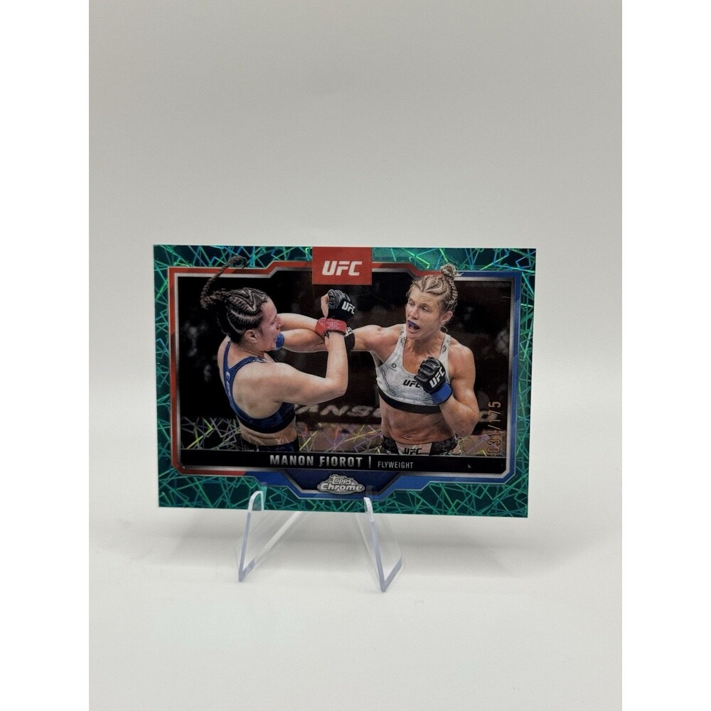 2025 Topps Chrome UFC Manon Fiorot /175 Teal Lazer Refractor #92